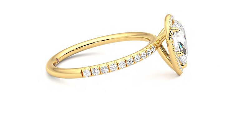 Taylor & Hart Dawn Pear Engagement Ring 360 degree image 8