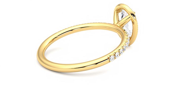 Taylor & Hart Dawn Pear Engagement Ring 360 degree image 11