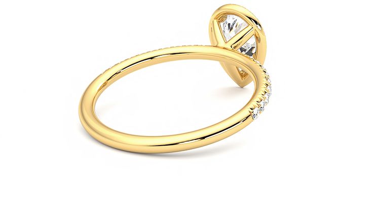 Taylor & Hart Dawn Pear Engagement Ring 360 degree image 12