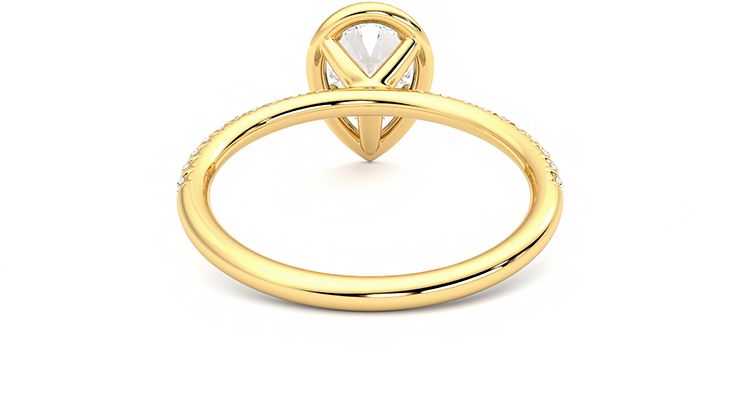 Taylor & Hart Dawn Pear Engagement Ring 360 degree image 14