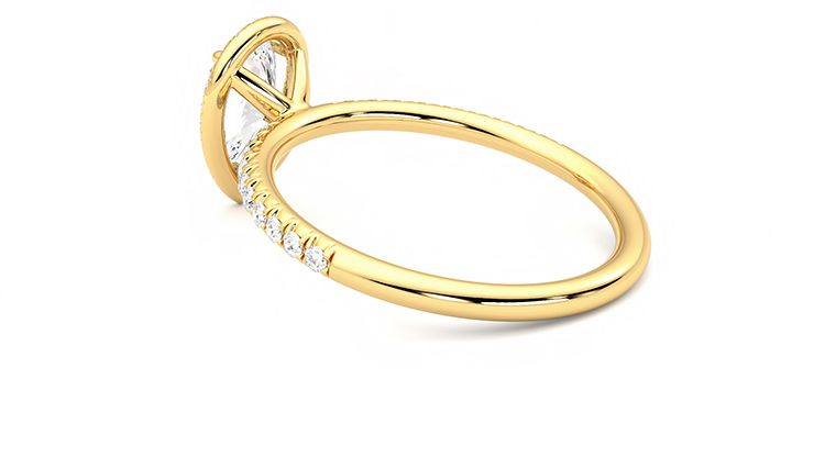 Taylor & Hart Dawn Pear Engagement Ring 360 degree image 17
