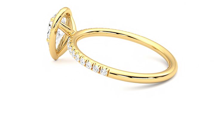 Taylor & Hart Dawn Pear Engagement Ring 360 degree image 18