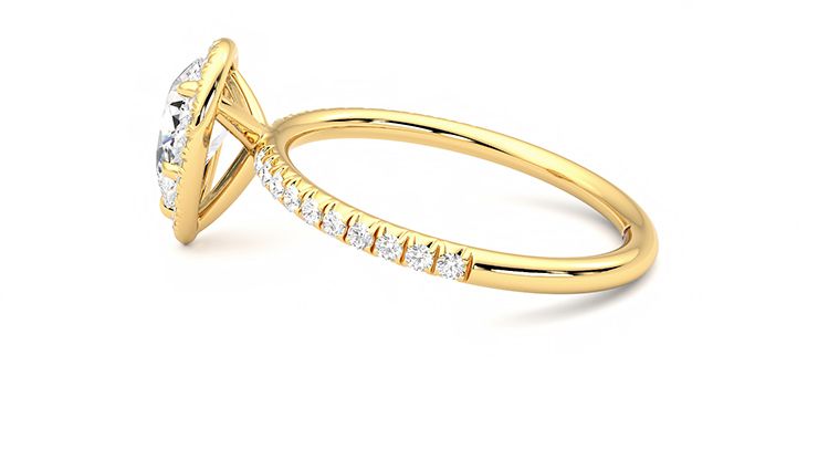 Taylor & Hart Dawn Pear Engagement Ring 360 degree image 19