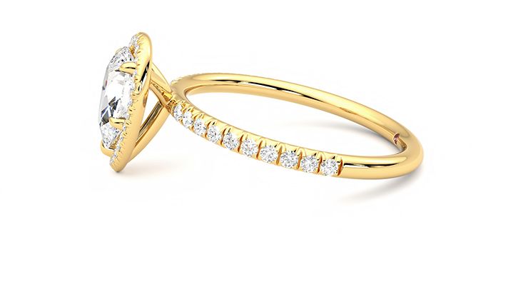 Taylor & Hart Dawn Pear Engagement Ring 360 degree image 20