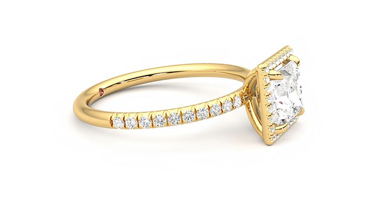 Taylor & Hart Dawn Princess Engagement Ring 360 degree image 8