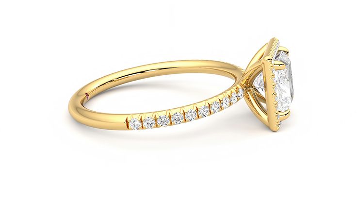 Taylor & Hart Dawn Princess Engagement Ring 360 degree image 9