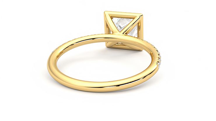 Taylor & Hart Dawn Princess Engagement Ring 360 degree image 14