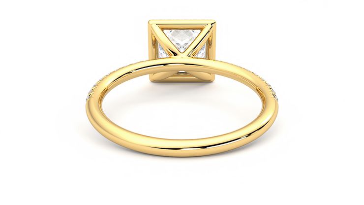 Taylor & Hart Dawn Princess Engagement Ring 360 degree image 15