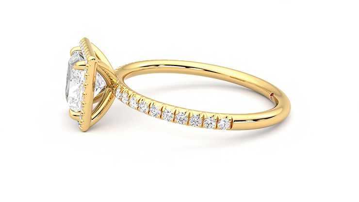 Taylor & Hart Dawn Princess Engagement Ring 360 degree image 21