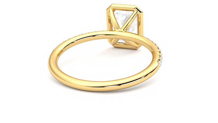 Taylor & Hart Dawn Radiant Engagement Ring 360 degree image 14