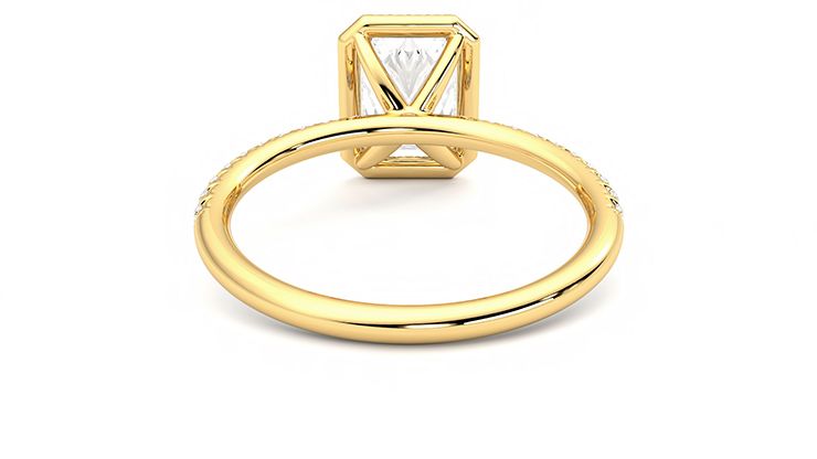 Taylor & Hart Dawn Radiant Engagement Ring 360 degree image 15
