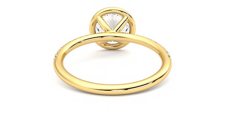 Taylor & Hart Dawn Round Engagement Ring 360 degree image 15