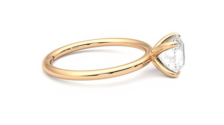 Taylor & Hart Demure Asscher Engagement Ring 360 degree image 9