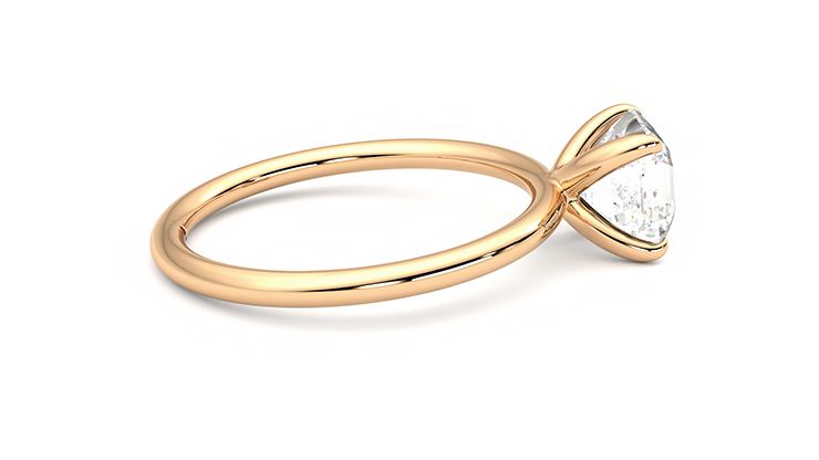Taylor & Hart Demure Asscher Engagement Ring 360 degree image 10