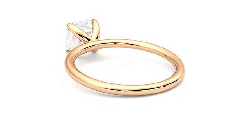 Taylor & Hart Demure Asscher Engagement Ring 360 degree image 17