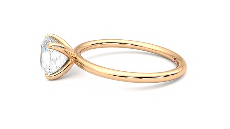 Taylor & Hart Demure Asscher Engagement Ring 360 degree image 21