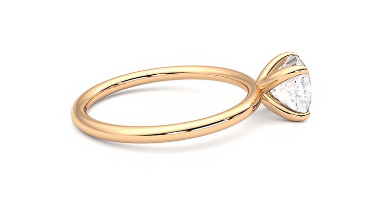 Taylor & Hart Demure Cushion Engagement Ring 360 degree image 10