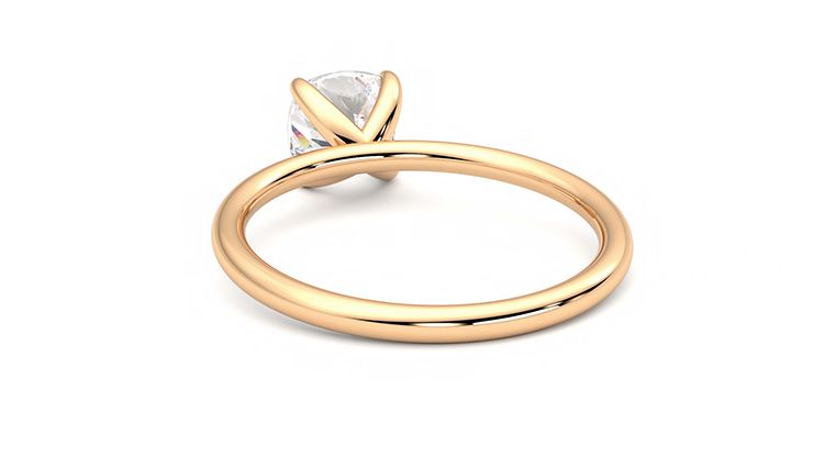 Taylor & Hart Demure Cushion Engagement Ring 360 degree image 16
