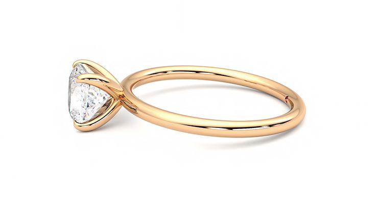 Taylor & Hart Demure Cushion Engagement Ring 360 degree image 21