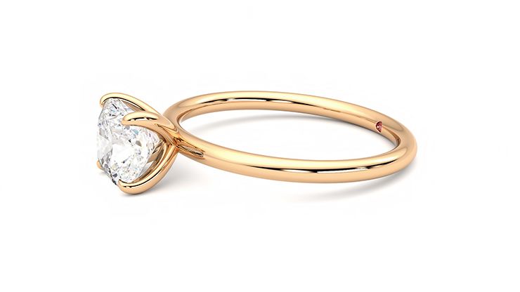 Taylor & Hart Demure Cushion Engagement Ring 360 degree image 22