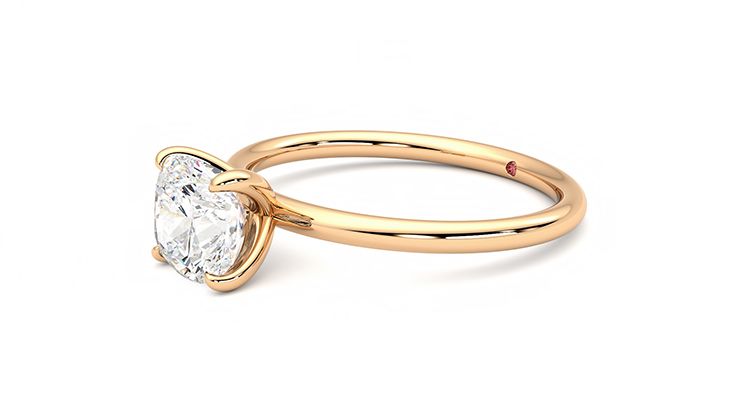 Taylor & Hart Demure Cushion Engagement Ring 360 degree image 23