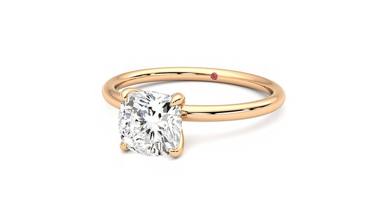 Taylor & Hart Demure Cushion Engagement Ring 360 degree image 26