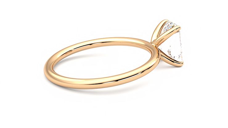Taylor & Hart Demure Emerald Engagement Ring 360 degree image 11