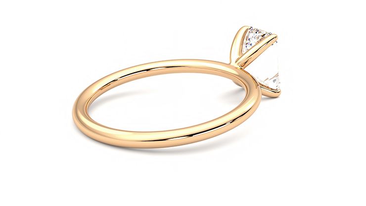 Taylor & Hart Demure Emerald Engagement Ring 360 degree image 12