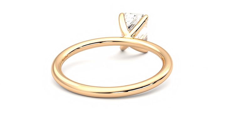 Taylor & Hart Demure Emerald Engagement Ring 360 degree image 14
