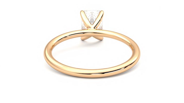 Taylor & Hart Demure Emerald Engagement Ring 360 degree image 15