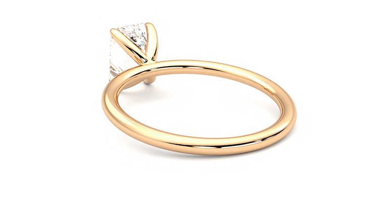 Taylor & Hart Demure Emerald Engagement Ring 360 degree image 17