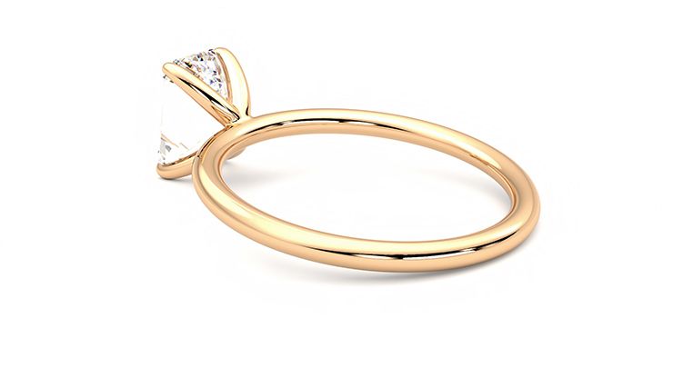 Taylor & Hart Demure Emerald Engagement Ring 360 degree image 18
