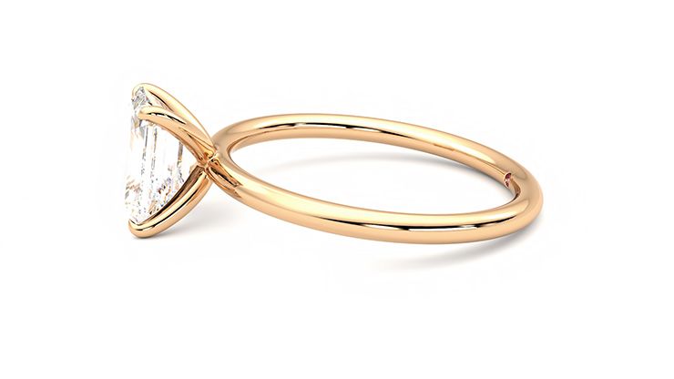Taylor & Hart Demure Emerald Engagement Ring 360 degree image 21
