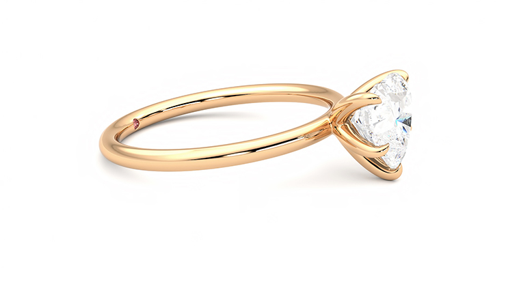 Taylor & Hart Demure Heart Engagement Ring 360 degree image 8