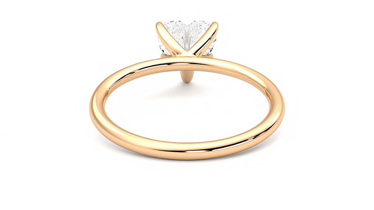 Taylor & Hart Demure Heart Engagement Ring 360 degree image 15