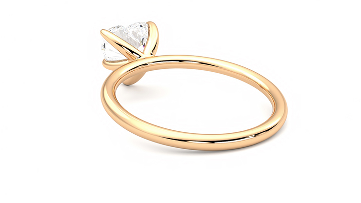 Taylor & Hart Demure Heart Engagement Ring 360 degree image 17