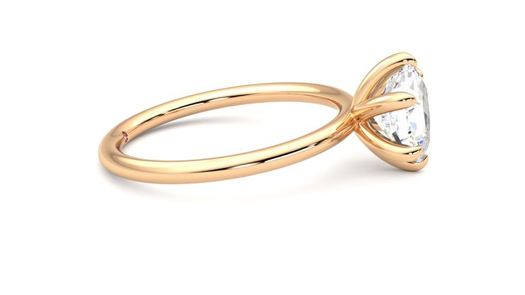 Taylor & Hart Demure Hexagonal Engagement Ring 360 degree image 9