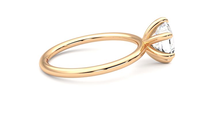 Taylor & Hart Demure Hexagonal Engagement Ring 360 degree image 10
