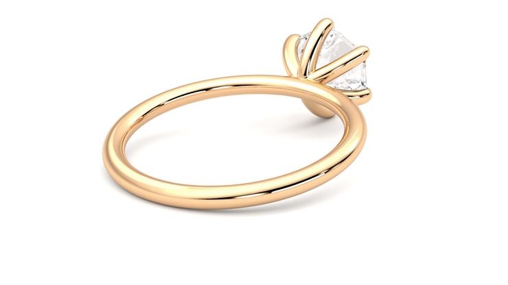 Taylor & Hart Demure Hexagonal Engagement Ring 360 degree image 13