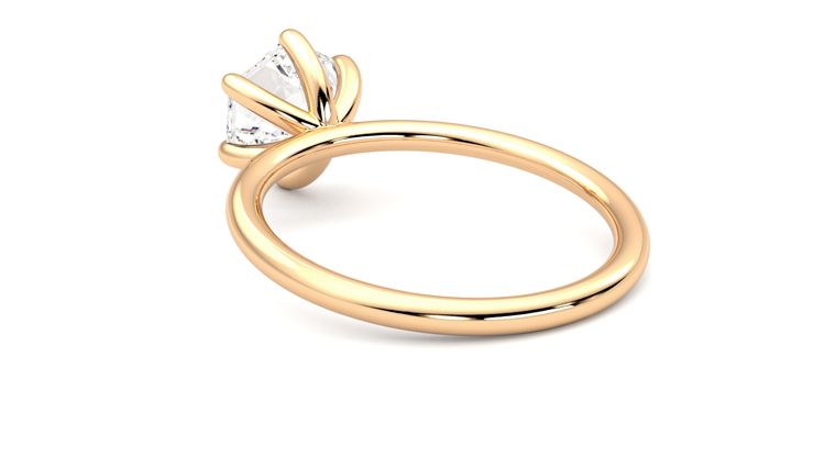 Taylor & Hart Demure Hexagonal Engagement Ring 360 degree image 17