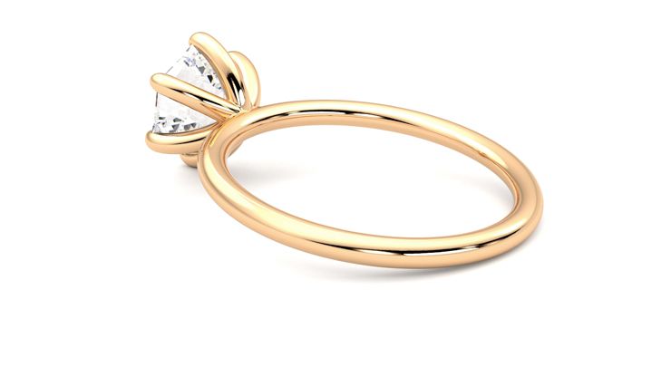 Taylor & Hart Demure Hexagonal Engagement Ring 360 degree image 18