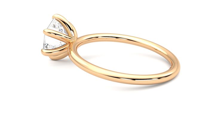 Taylor & Hart Demure Hexagonal Engagement Ring 360 degree image 19