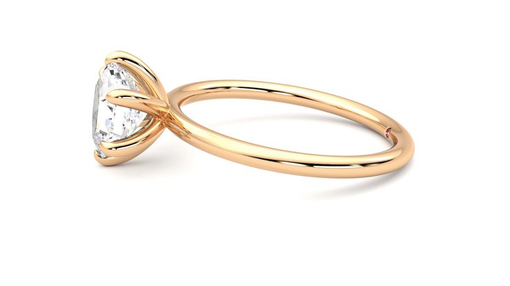 Taylor & Hart Demure Hexagonal Engagement Ring 360 degree image 21