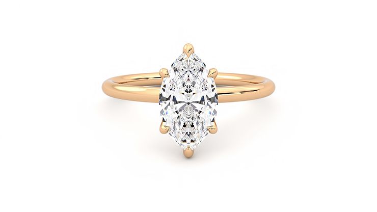 Taylor & Hart Demure Marquise Engagement Ring 360 degree image 0