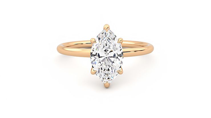 Taylor & Hart Demure Marquise Engagement Ring 360 degree image 1