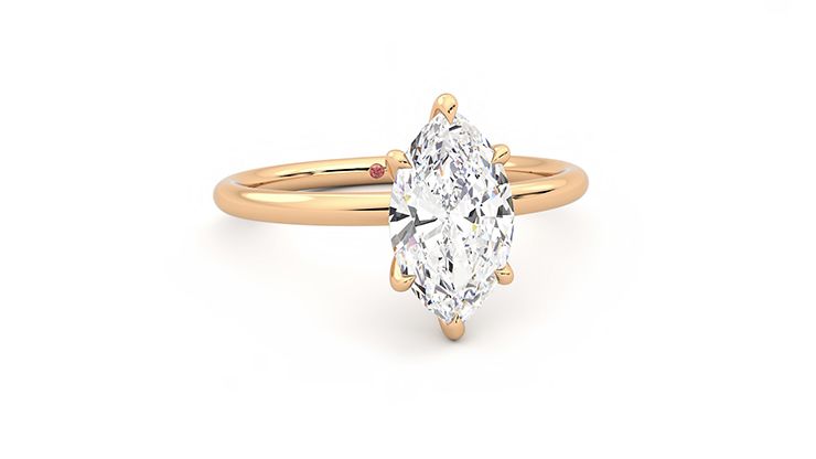 Taylor & Hart Demure Marquise Engagement Ring 360 degree image 3