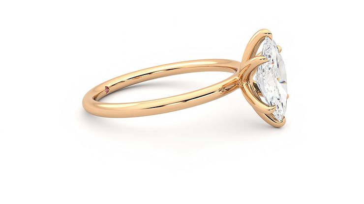 Taylor & Hart Demure Marquise Engagement Ring 360 degree image 8
