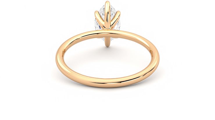Taylor & Hart Demure Marquise Engagement Ring 360 degree image 15