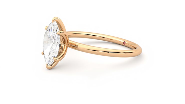 Taylor & Hart Demure Marquise Engagement Ring 360 degree image 23