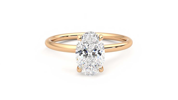 Taylor & Hart Demure Oval Engagement Ring 360 degree image 1
